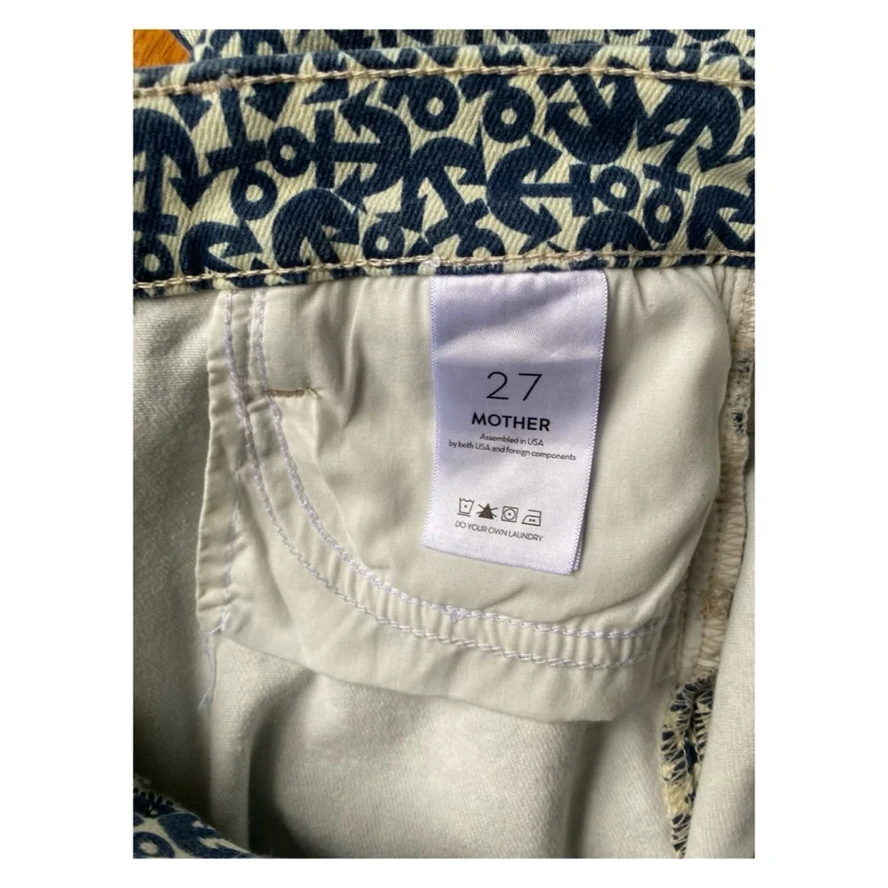 NWT MOTHER The Pixie Sailor Ultra High Rise Flare Jeans in Found At Sea Size 27